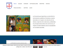 Tablet Screenshot of colegiomarpe.com